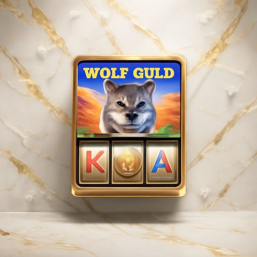 aq999 Wolf Gold Desert Scene